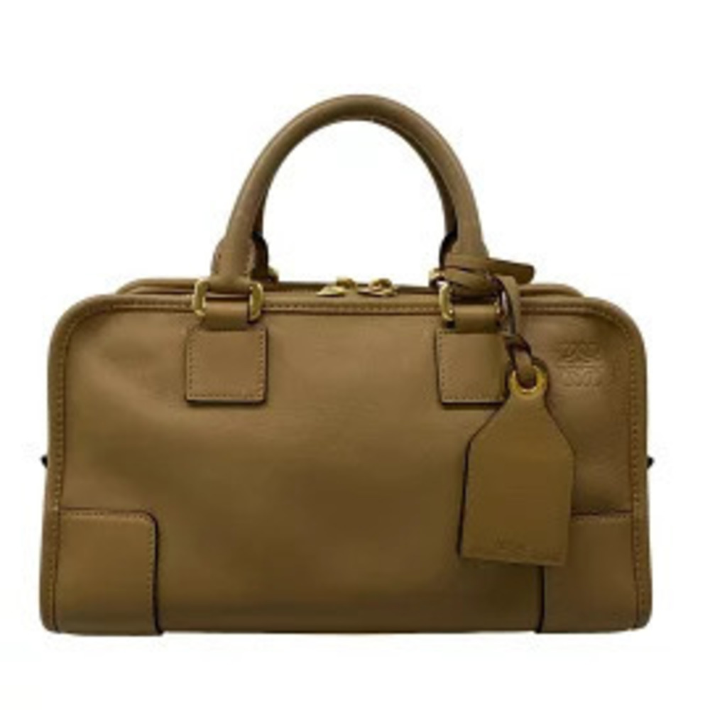 Loewe Amazona Handbag Brown Leather